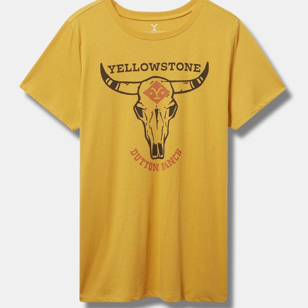 NWT Torrid Yellowstone Classic Fit Cotton Crew Tee
